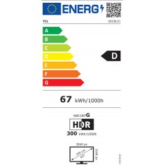 TCL Smart Τηλεόραση 65" 4K UHD SQD-Mini LED C8L HDR (2026) 65C8L